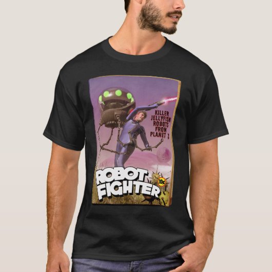 Robot Fighter Fake Pulp Hoesje T-Shirt (Voorkant)