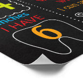 Robot First Birthday chalkboard Poster (Hoek)