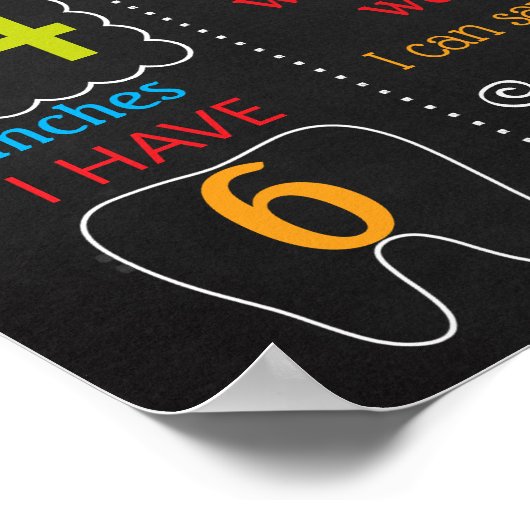 Robot First Birthday chalkboard Poster (Hoek)