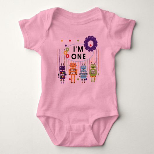 Robot First Birthday Tshirts en Gifts (Voorkant)