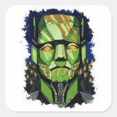 Robot Frankenstein, het monster van Frankenstein Vierkante Sticker (Voorkant)