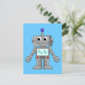 Robot Freak Briefkaart (Staand voorkant)