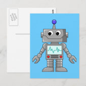 Robot Freak Briefkaart (Voorkant / Achterkant)