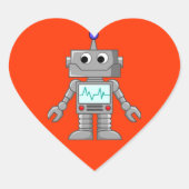 Robot Freak Hart Sticker (Voorkant)