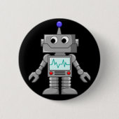 Robot Freak Ronde Button 5,7 Cm (Voorkant)