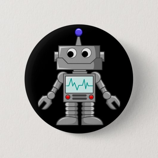 Robot Freak Ronde Button 5,7 Cm (Voorkant)