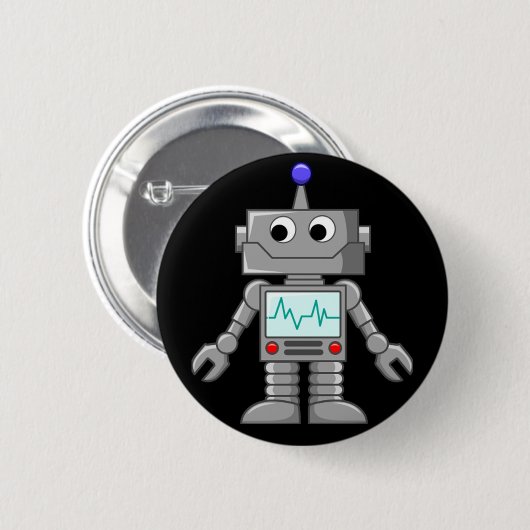 Robot Freak Ronde Button 5,7 Cm (Voorkant /achterkant)