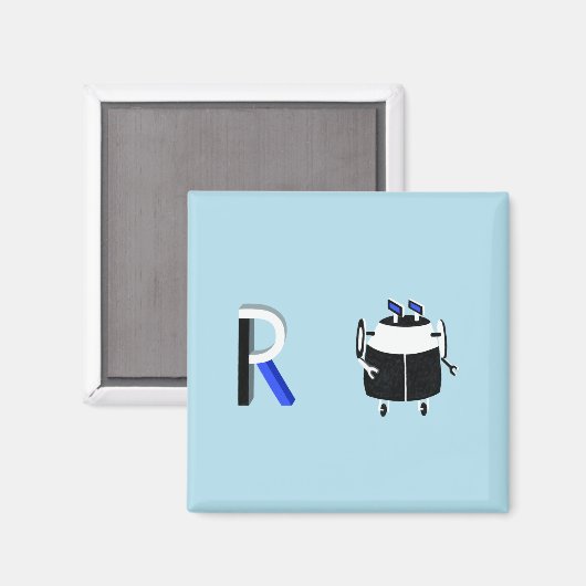 Robot Fridge Magnet (Voorkant / Achterkant)