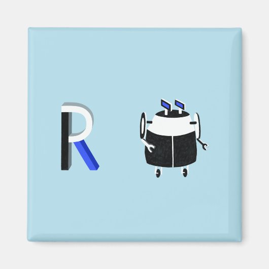 Robot Fridge Magnet (Voorkant)