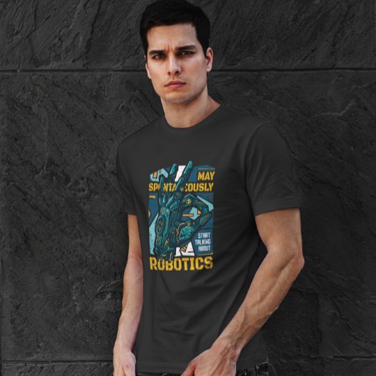 Robot Friend Illustratie T-shirt
