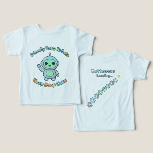 Robot Fun Kids Trendy  (Ontwerp Voorkant & Achterkant)