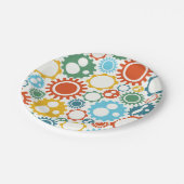 Robot Gears Pattern Papieren Bordje (Gekanteld)