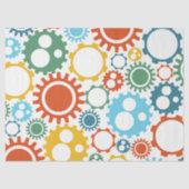 Robot Gears Pattern Tissuepapier (Voorkant)