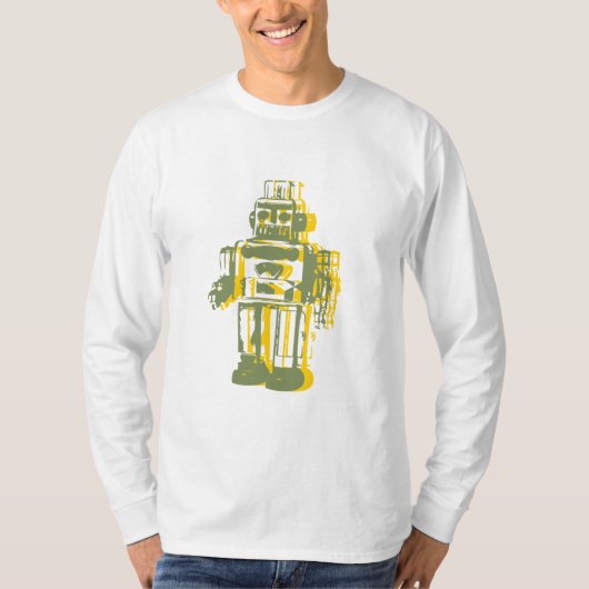 robot_geel, robot_groen t-shirt (Voorkant)