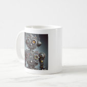 Robot-geïnspireerde jongens koffiemok (Voorkant links)