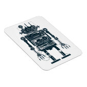 Robot gemaakt van retro analoge apparatuur magneet (Rechterzijde)