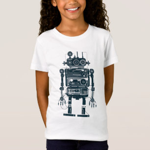 Robot gemaakt van retro analoge apparatuur t-shirt