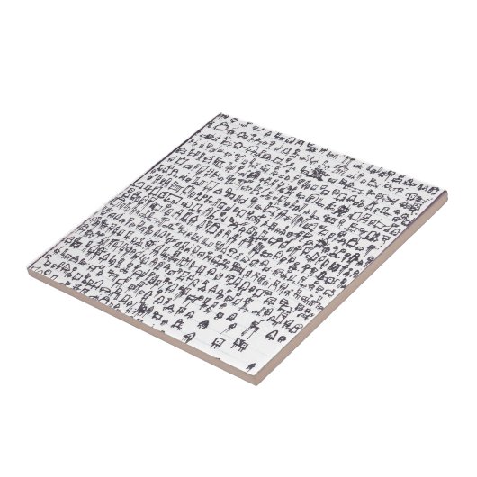 Robot Genome 001 Tegeltje (Zijkant)