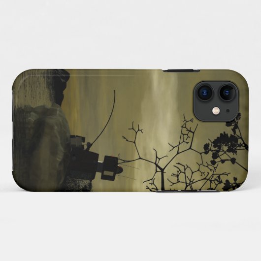 Robot Gevist Case-Mate iPhone Case (Achterkant (horizontaal))