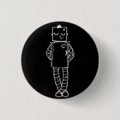 Robot Girl Button (Voorkant)