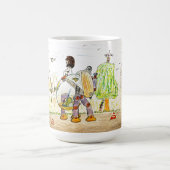 Robot Girl kijkt naar Sunrise Koffiemok (Center)