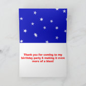 Robot Girl Pink Cupcake Birthday Bedankkaart (Binnen)