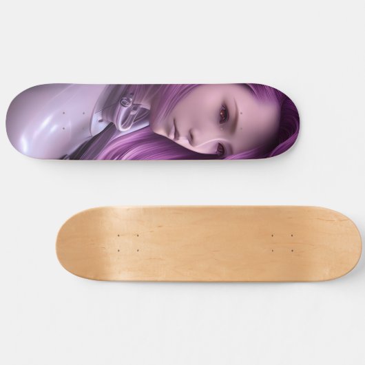 Robot Girl Skateboard Deck (Horizontaal)