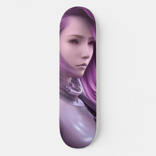 Robot Girl Skateboard Deck (Voorkant)