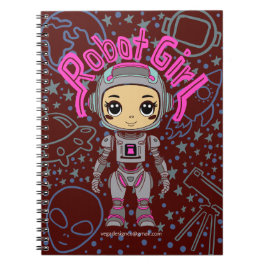 Robot Girl Spiral Notitieboek