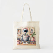 Robot Grace Storyteller met charme Tote Bag (Voorkant)
