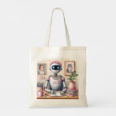 Robot Grace Verteller met Charme Tote Bag (Achterkant)