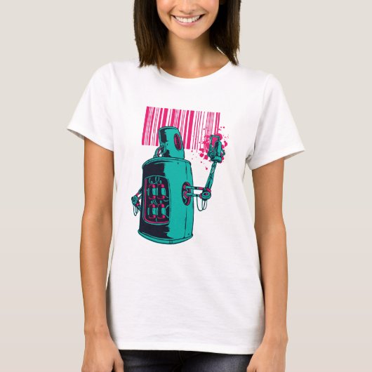 Robot Graffitti T-shirt (Voorkant)