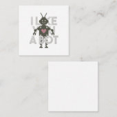 Robot Grappen: Ik vind je een robot leuk Ansichtka Notitiekaartje (Voorkant / Achterkant)