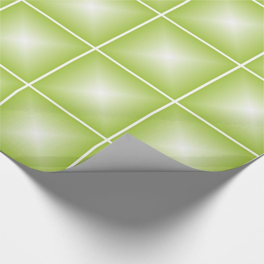 Robot Green Bubble Tiles Cadeaupapier (Hoek)