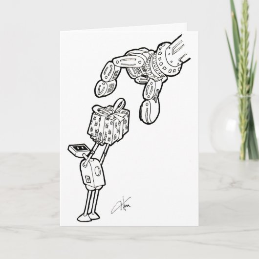 Robot Greeting Card - little gifts Kaart (Voorkant)