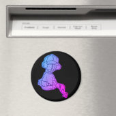 robot groot, 3-inch cirkelmagneet magneet (Insitu (Vaatwasser))
