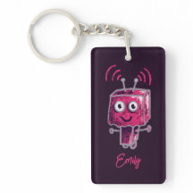 Robot Grunge Roze Naam