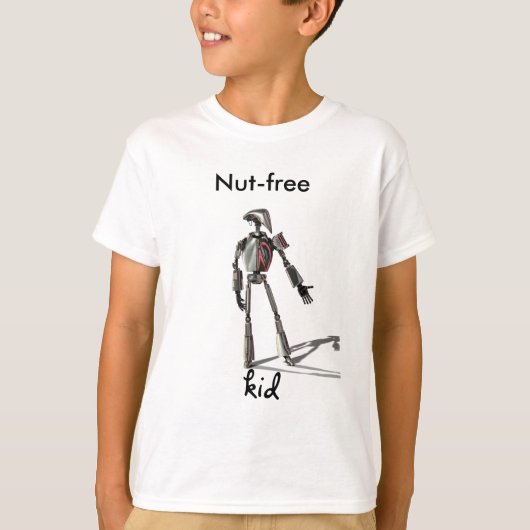 Robot guy - Diervoeders geen noten T-shirt (Voorkant)