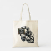 Robot Hand Tote Bag (Achterkant)