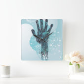 Robot Hand Wall klok (Huis)