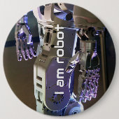 Robot handen ronde button 6,0 cm (Voorkant)