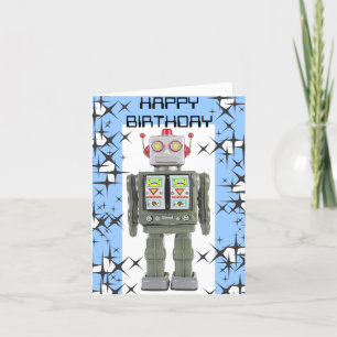 RoBoT Happy Birthday-kaart Kaart