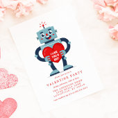 Robot Hart Lieve Valentijnsdag Feest Kaart
