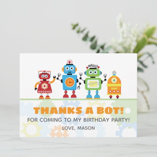 Robot - Hartelijk dank | Bedankt a Bot! (Staand voorkant)