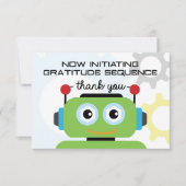 Robot - Hartelijk dank | Robot Party Dankuwel Bedankkaart (Voorkant)