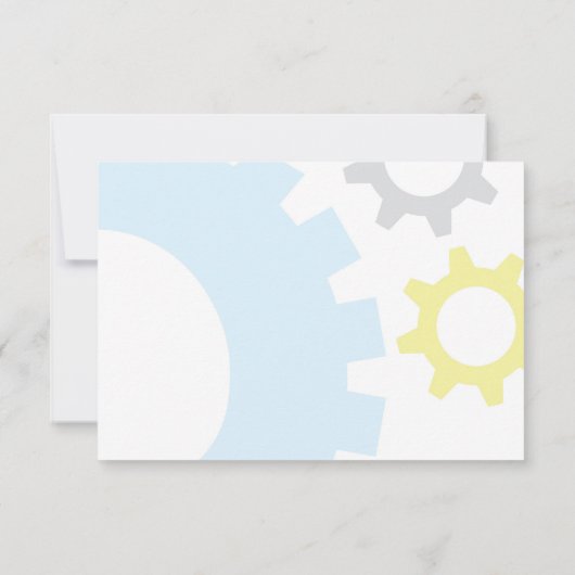 Robot - Hartelijk dank | Robot Party Dankuwel Bedankkaart (Achterkant)