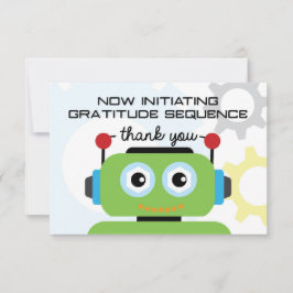 Robot - Hartelijk dank | Robot Party Dankuwel Bedankkaart