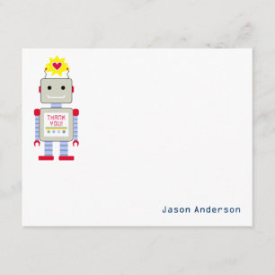 Robot Hartelijk dank voor uw briefkaart Persoonlij