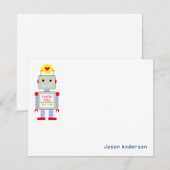 Robot Hartelijk dank voor uw briefkaart Persoonlij (Voorkant / Achterkant)