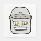Robot Head Napkins Servet (Voorkant)
